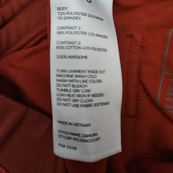 FIGS Auburn Zamora Jogger Scrub Pants MP EUC limited edition medium petite - Picture 6 of 6